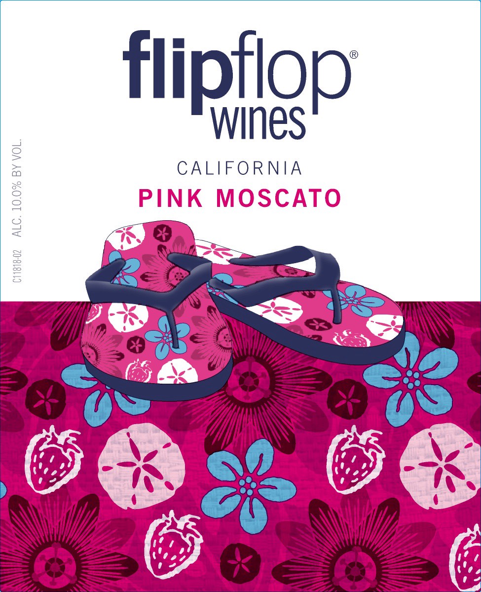 slide 2 of 3, flipflop Pink Moscato 750 ml, 750 ml