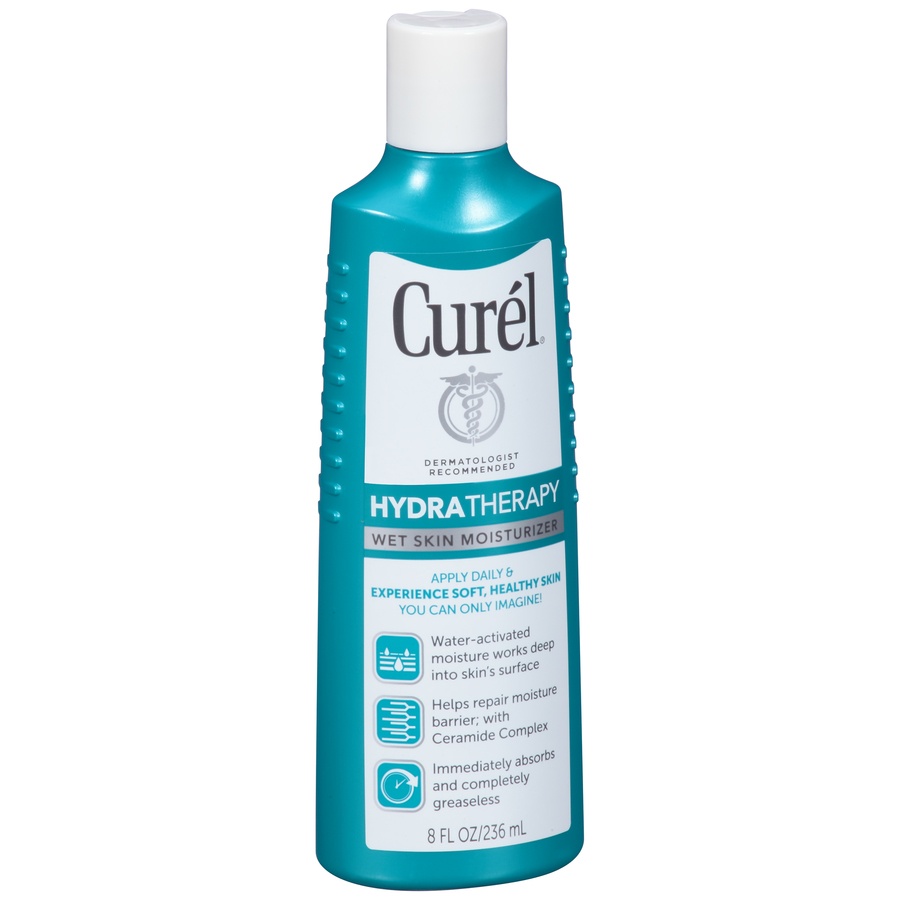 slide 3 of 7, Curél Hydra Therapy Wet Skin Moisturizer, 8 oz