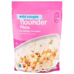 Store Brand Wild Caught Boneless Skinless Flounder Fillets Frozen