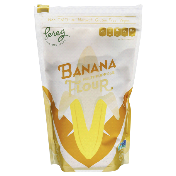 slide 1 of 3, Pereg Banana Mutli-Purpose Flour, 16 oz