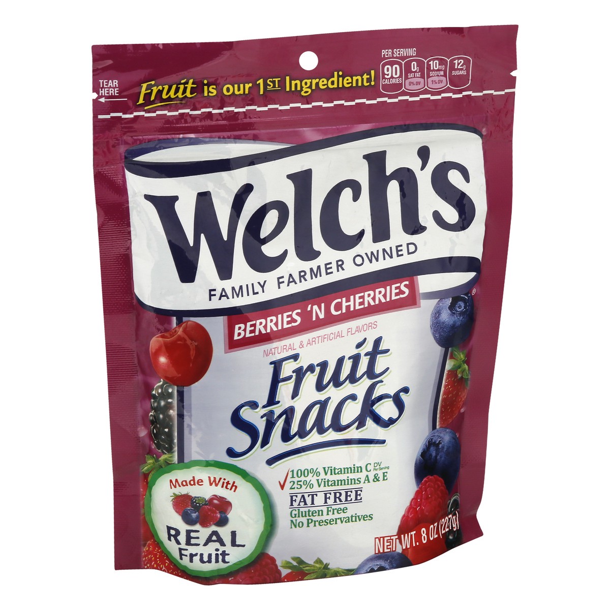 slide 4 of 10, Welch's Berries 'N Cherries Fruit Snacks 8oz, 8 oz