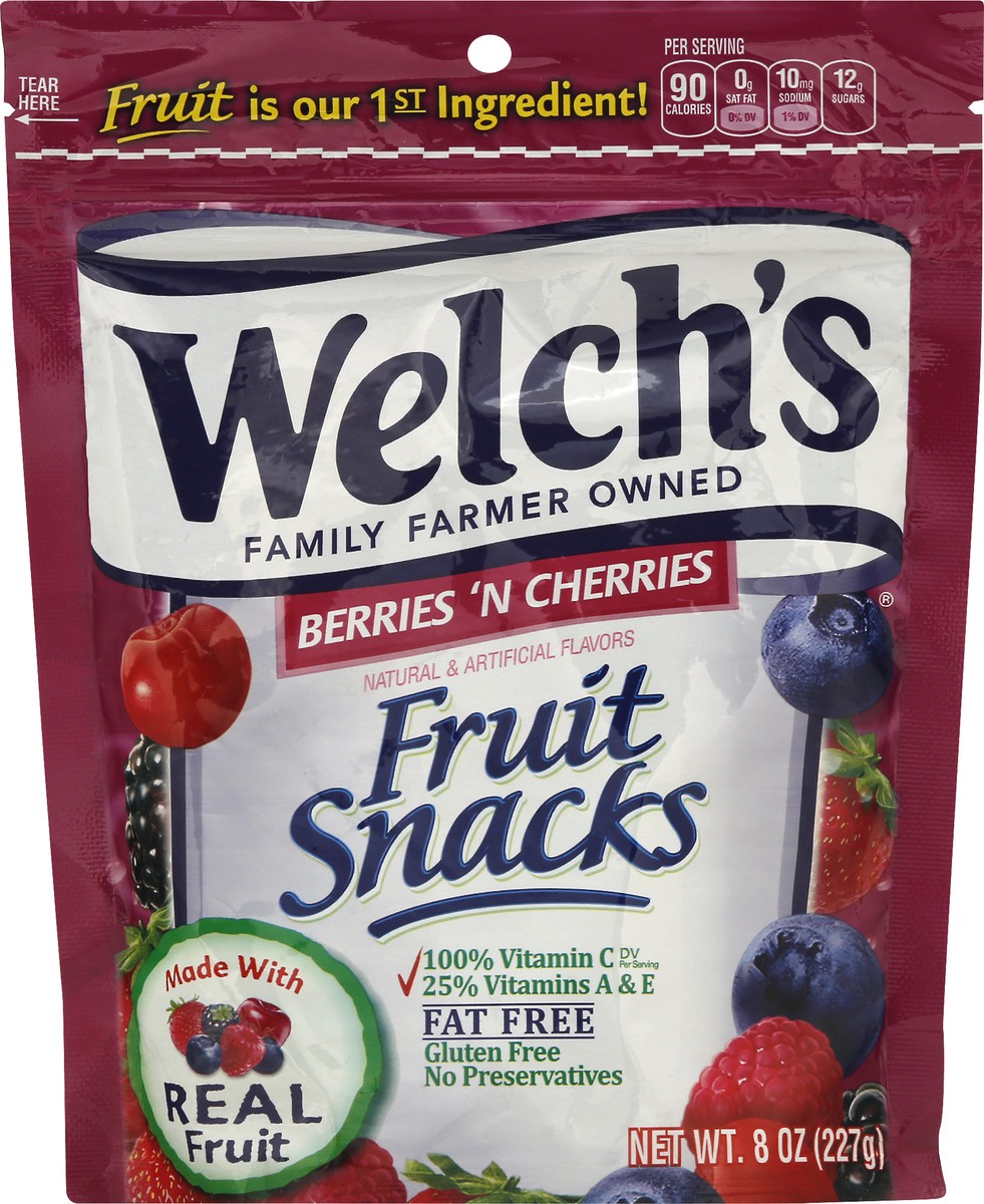 slide 8 of 10, Welch's Berries 'N Cherries Fruit Snacks 8oz, 8 oz