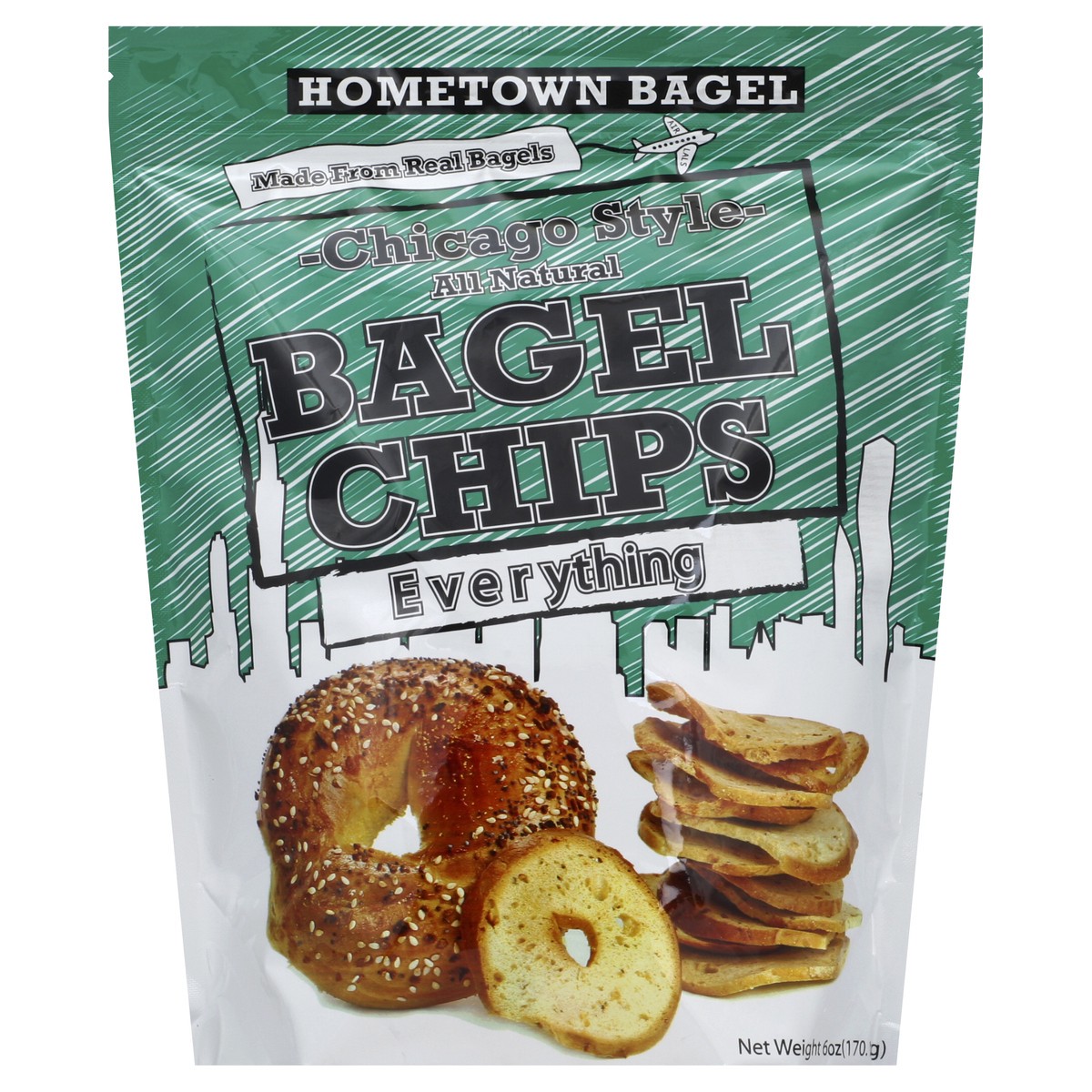 slide 2 of 2, Hometown Bagel Everything Bagel Chips, 6 oz