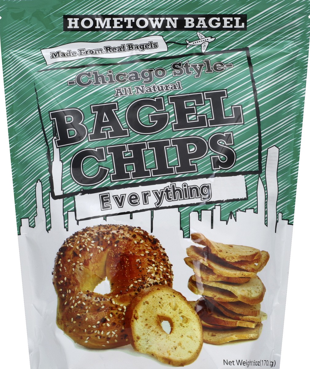 slide 1 of 2, Hometown Bagel Everything Bagel Chips, 6 oz