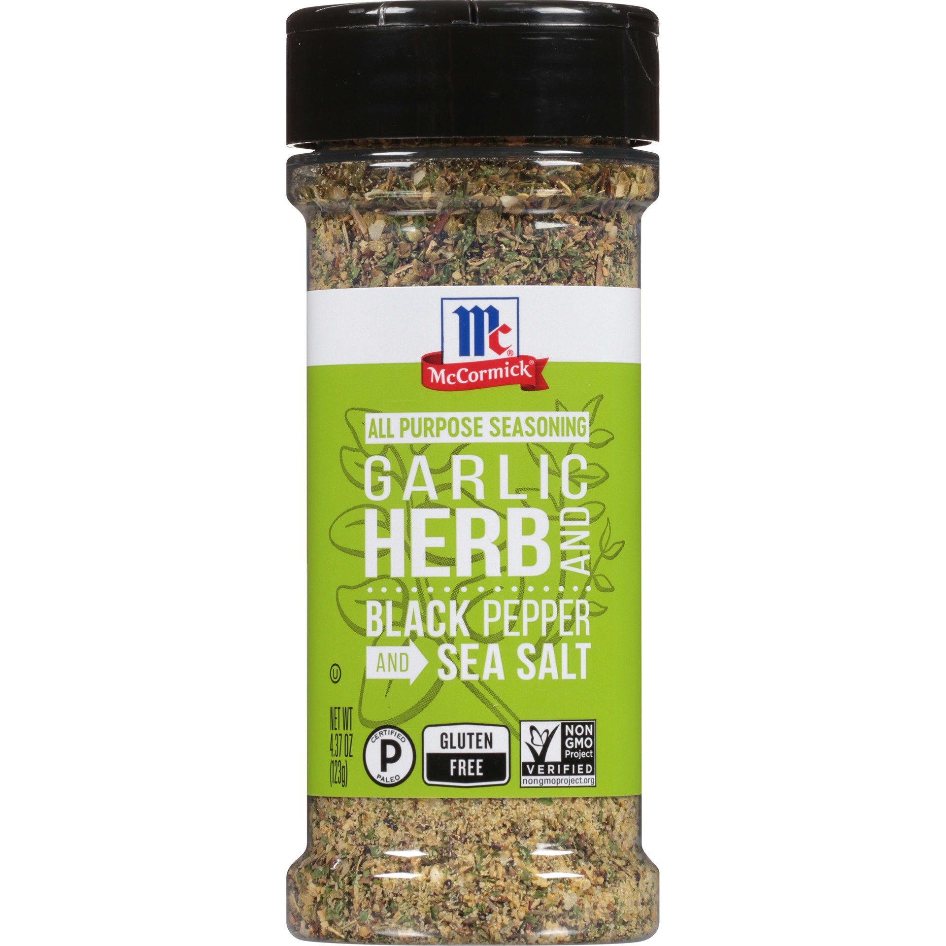 slide 1 of 7, McCormick Garlic, Herb and Black Pepper and Sea Salt All Purpose Seasoning, 4.37 oz, 4.37 oz