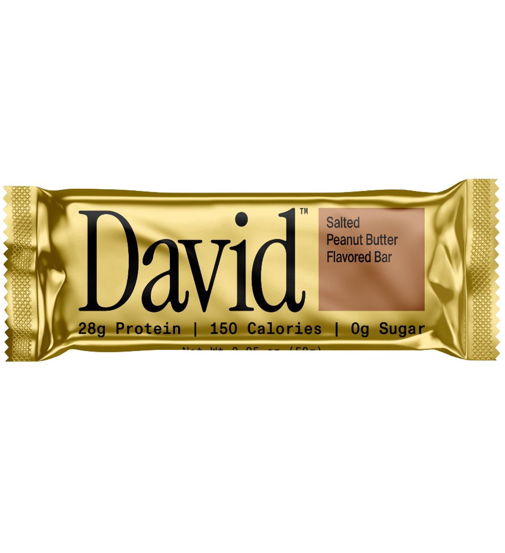 slide 1 of 1, DAVID Salted Peanut Butter Flavored Bar 2.05 oz, 2.05 oz