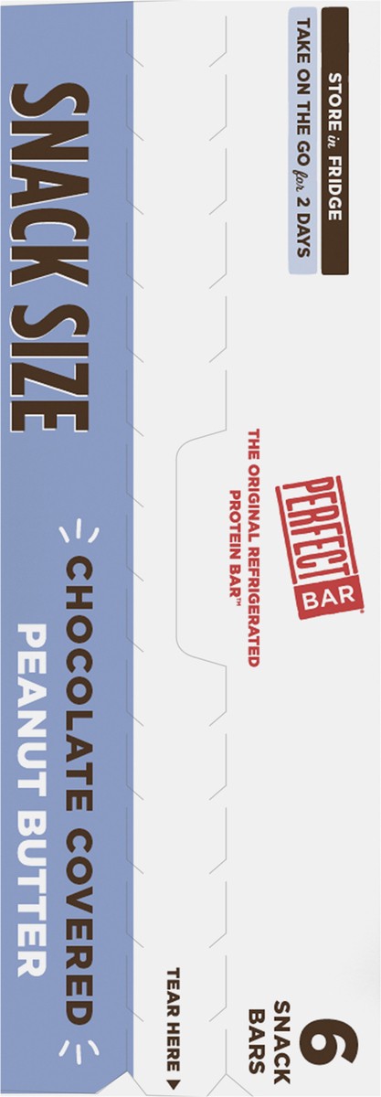 slide 9 of 9, Perfect Bar Mini Gluten-Free Chocolate Covered Peanut Butter Protein Bar, 6 count, 1.05 oz, 6 ct