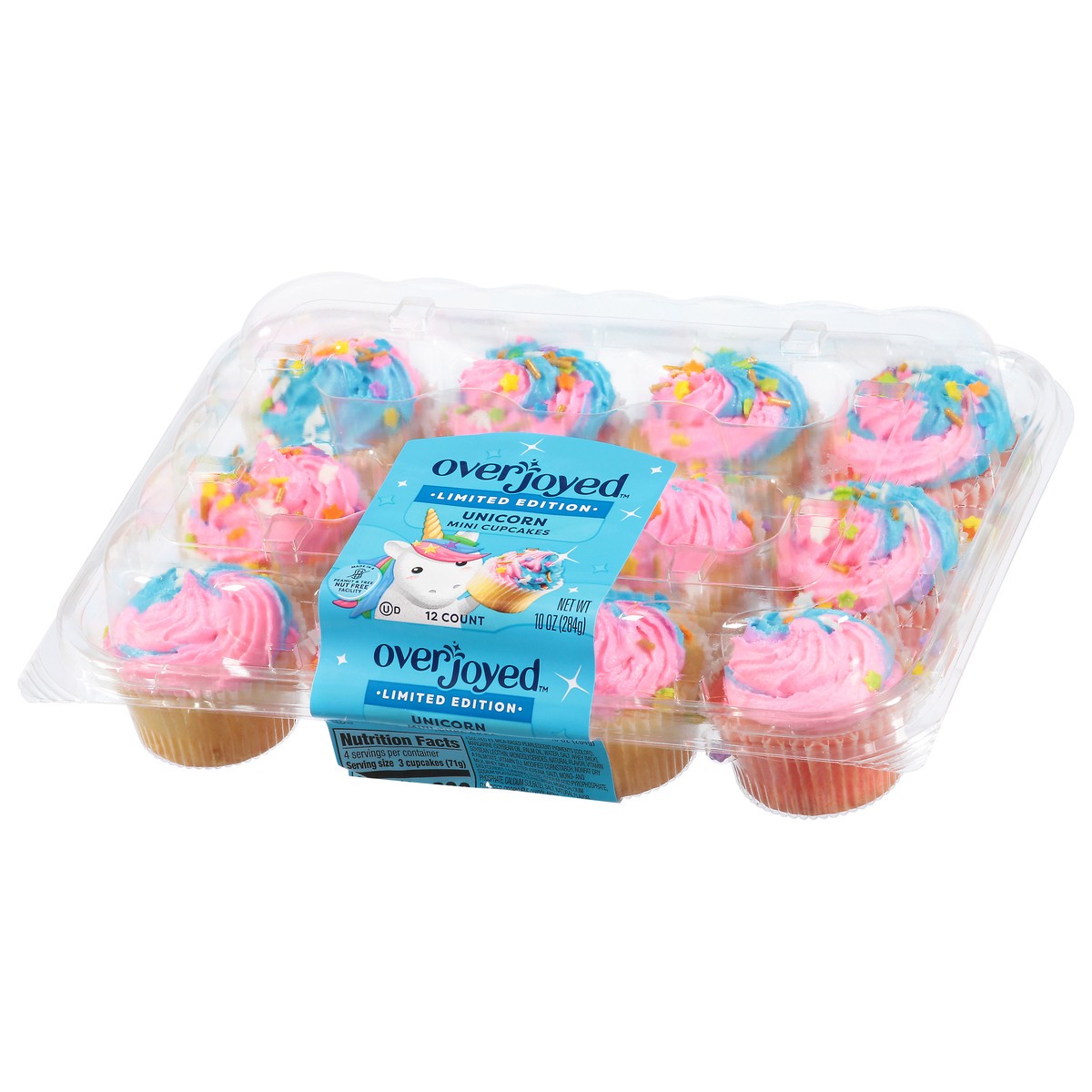 slide 4 of 4, Overjoyed Unicorn Mini Cupcakes 10 Oz - 10 OZ, 10 oz