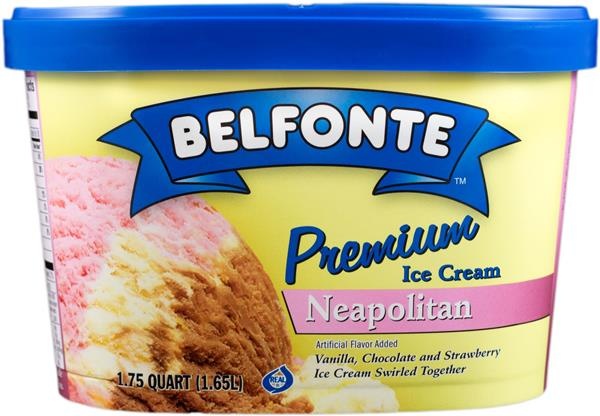 slide 1 of 1, Belfonte Premium Neapolitan, 56 oz