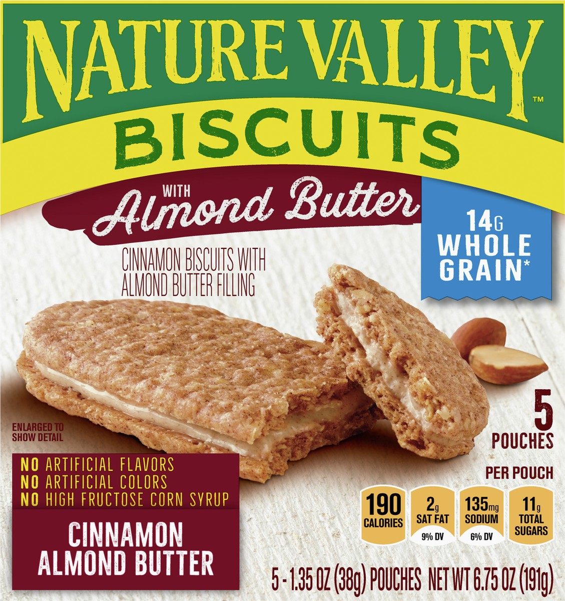 slide 6 of 9, Nature Valley Almond Butter Biscuits, 6.75 oz