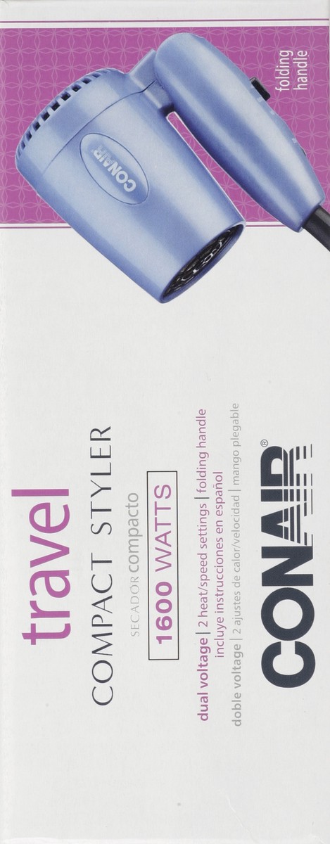 slide 3 of 5, Conair Travel Compact Styler 1600 Watts, 1 ct