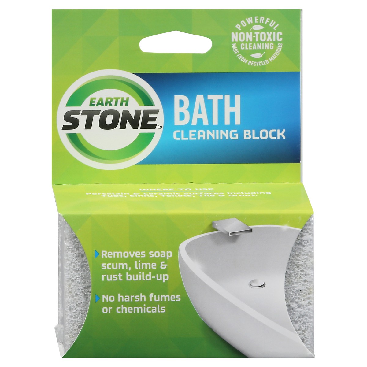 slide 1 of 9, Earth Stone Bath Cleaning Block 1 ea, 1 ct