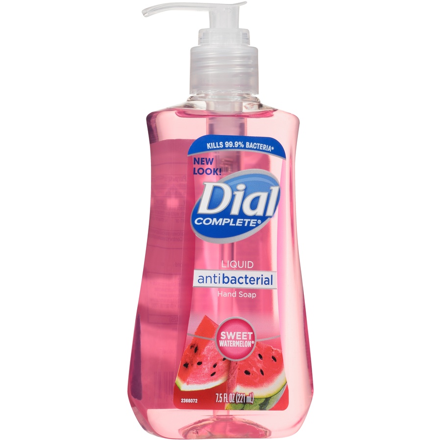 slide 2 of 6, Dial Sweet Watermelon Antibacterial Hand Soap, 7.5 oz