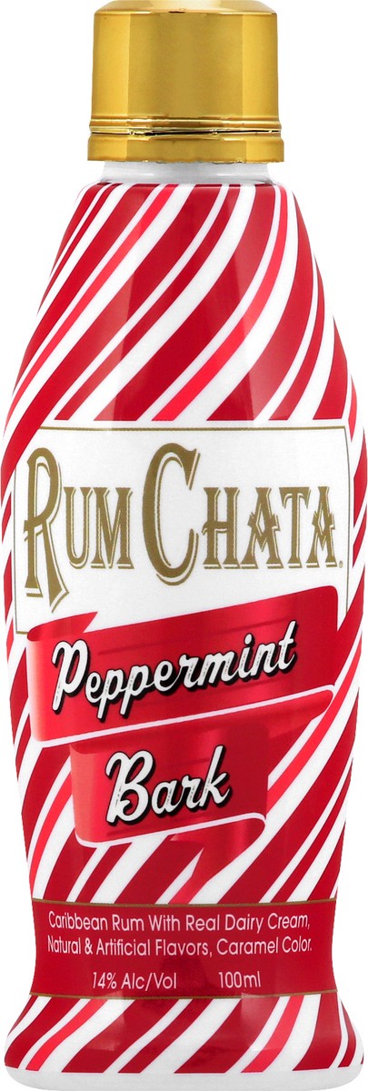 slide 1 of 11, RumChata Peppermint Bark Caribbean Rum 100 ml, 1 ct