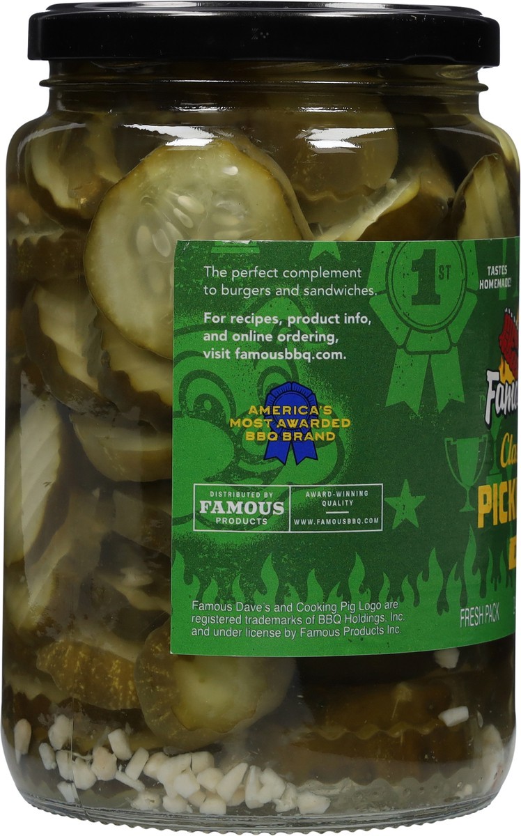 slide 8 of 11, Famous Dave's Classic Dill Pickle Chips - 24 fl oz, 24 fl oz