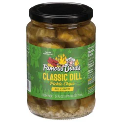 Famous Dave's Classic Dill Pickle Chips 24 fl oz