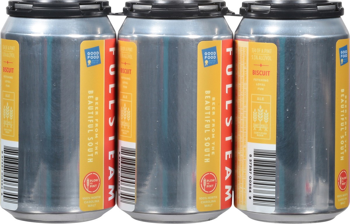 slide 9 of 10, Fullsteam Brewery Southern Farmed Wheat Biscuit Beer 6 - 0.75 pt Cans, 6 ct; 12 oz