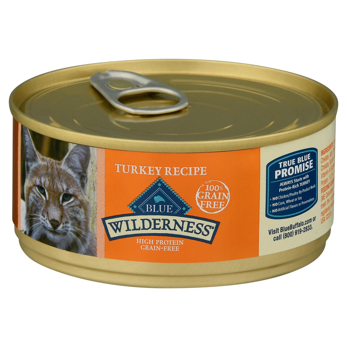 slide 2 of 9, Blue Buffalo 100% Grain Free Turkey Recipe Food for Cats 5.5 oz, 5.5 oz