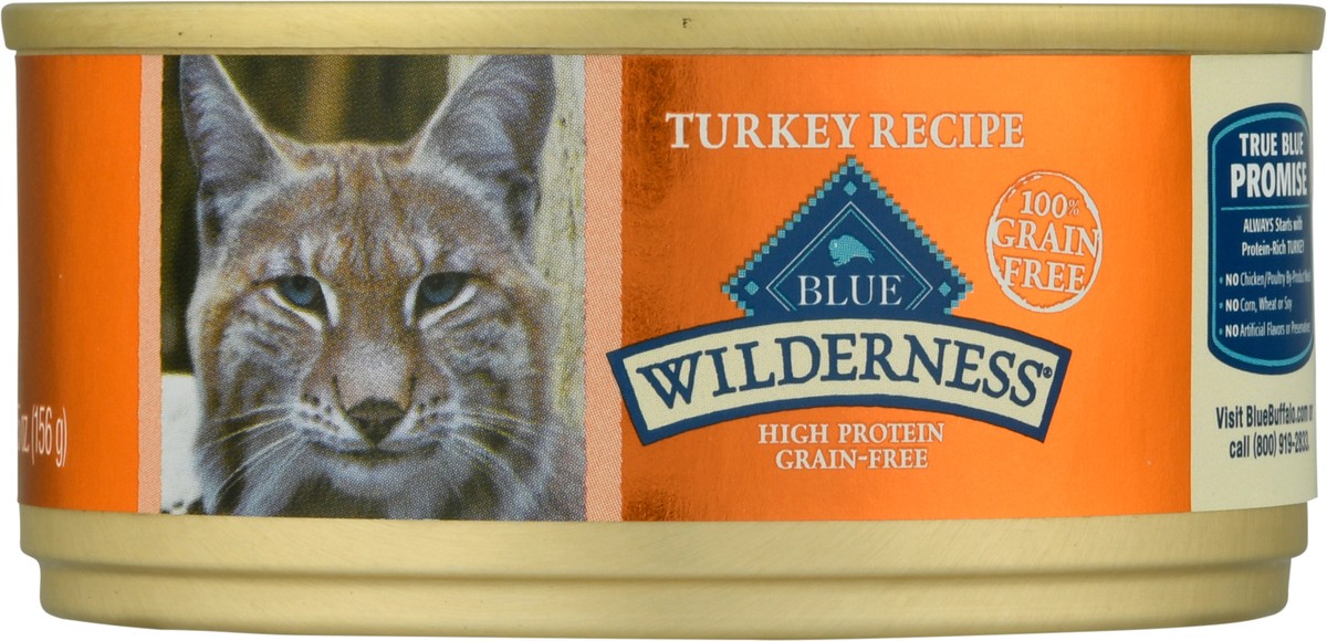 slide 1 of 9, Blue Buffalo 100% Grain Free Turkey Recipe Food for Cats 5.5 oz, 5.5 oz