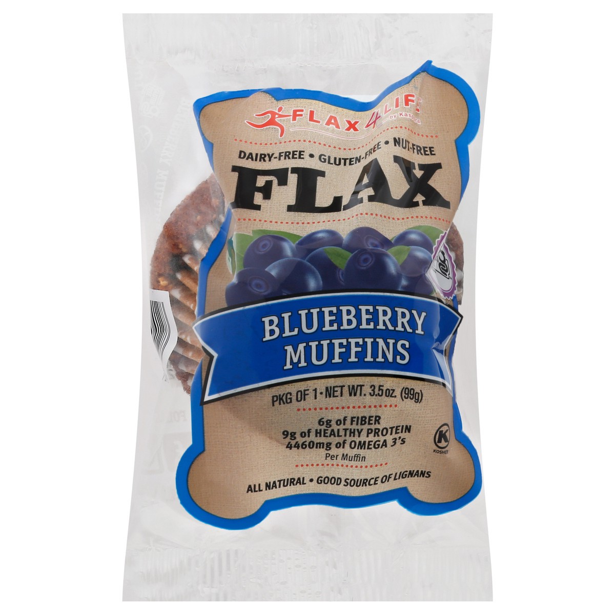 slide 5 of 14, Flax4Life Blueberry Muffin, 3.5 oz