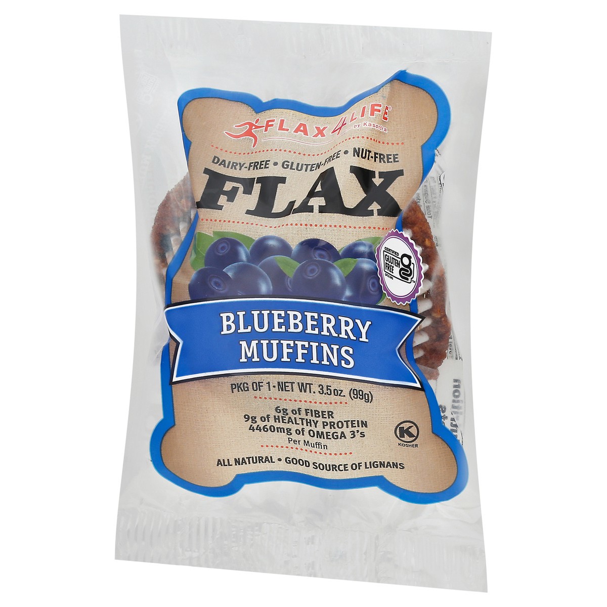 slide 6 of 14, Flax4Life Blueberry Muffin, 3.5 oz