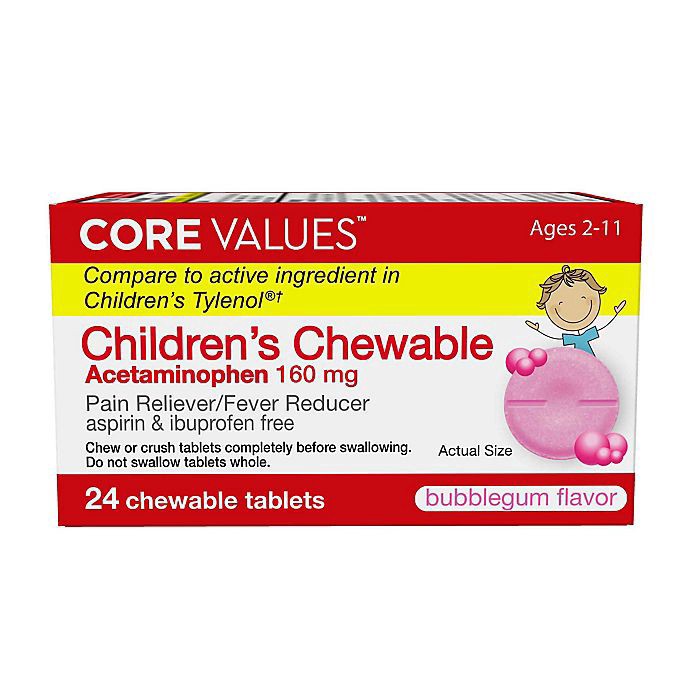 slide 4 of 7, Tylenol Dye-Free Cherry Flavor Pain + Fever for Children + Adults 8 fl oz Box, 24 ct