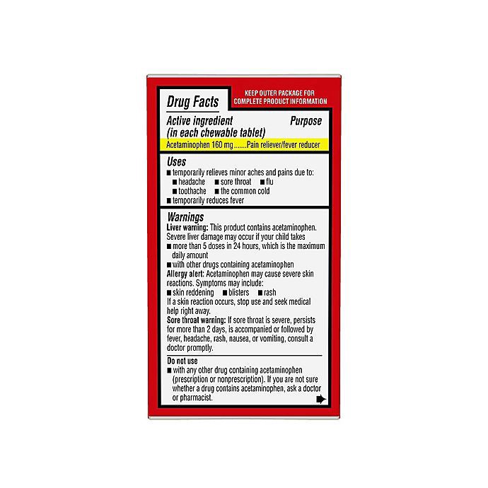 slide 7 of 7, Tylenol Dye-Free Cherry Flavor Pain + Fever for Children + Adults 8 fl oz Box, 24 ct