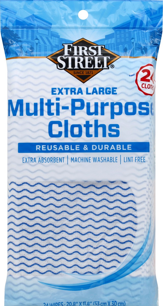 slide 4 of 6, First Street Disposable Cleaning Cloths, 24 ct