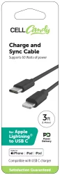 Cellcandy Charge And Sync Cable -Black