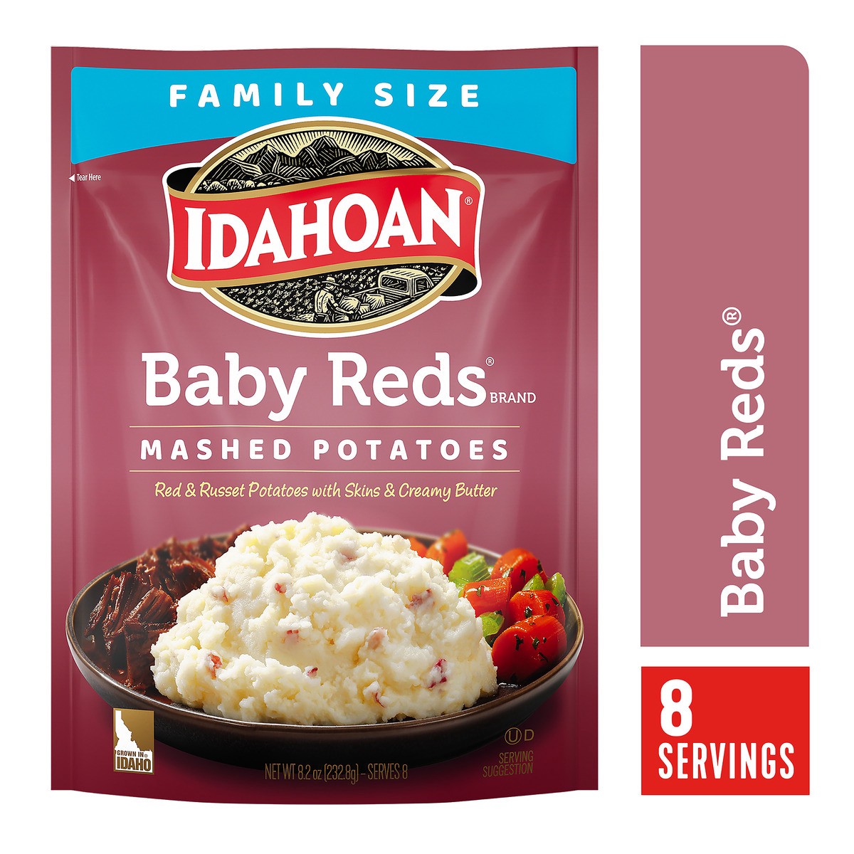slide 1 of 4, Idahoan Mashed Potatoes, 8.2 oz