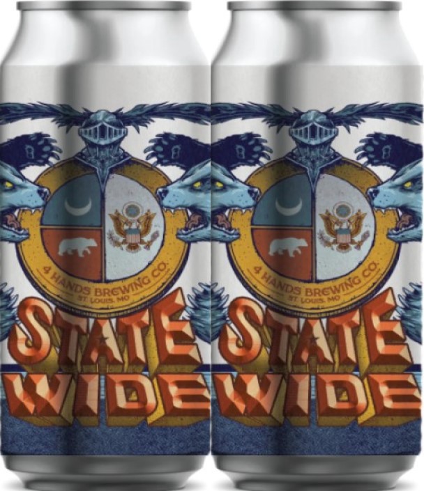slide 1 of 1, 4 Hands Statewide Hazy Ipa 4 Pack Can, 16 oz