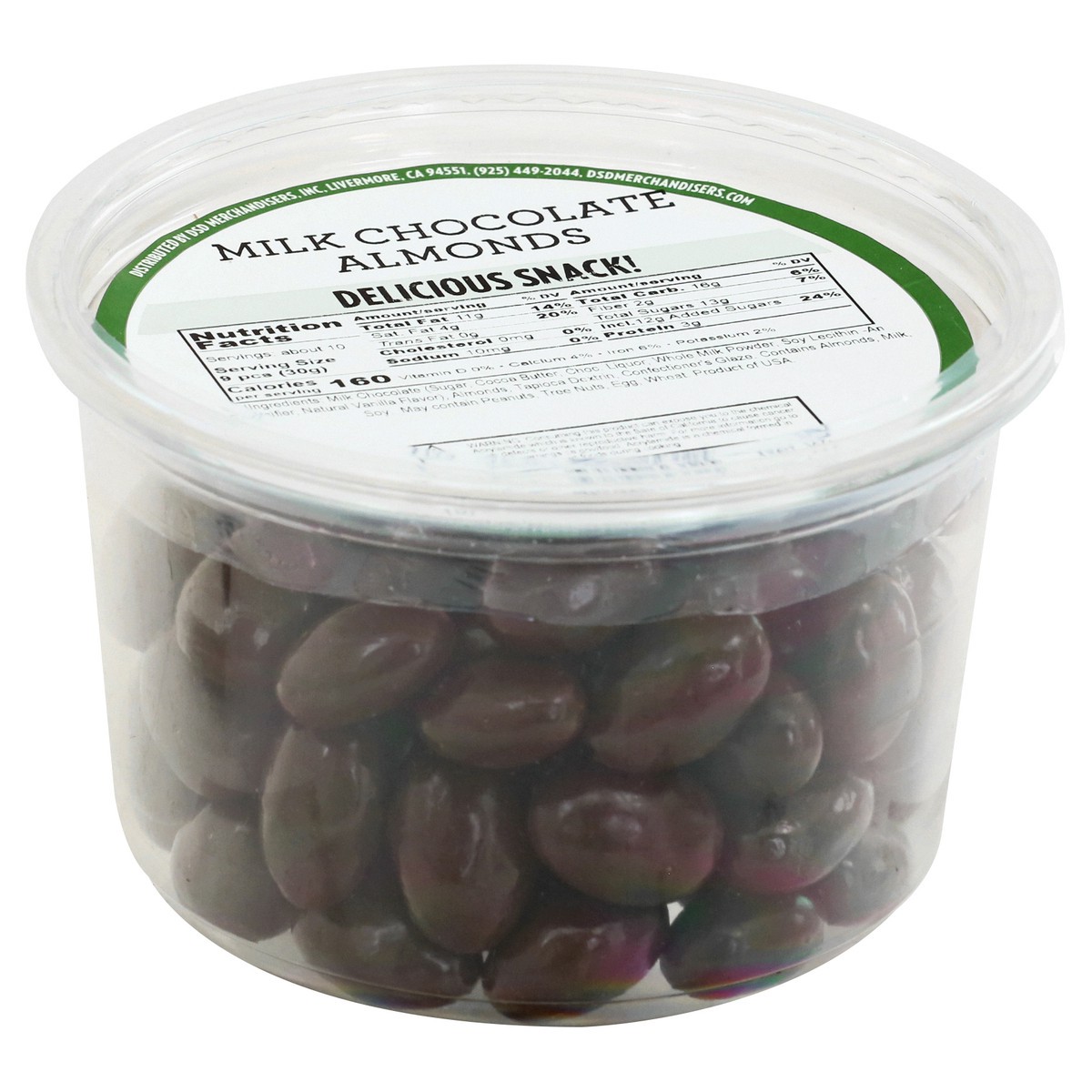 slide 5 of 13, DSD Merchandisers Milk Chocolate Almonds - 11 oz, per lb