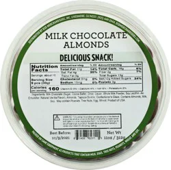 DSD Merchandisers Milk Chocolate Almonds - 11 oz