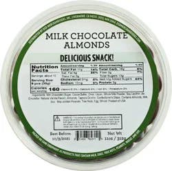 DSD Merchandisers Milk Chocolate Almonds - 11 oz