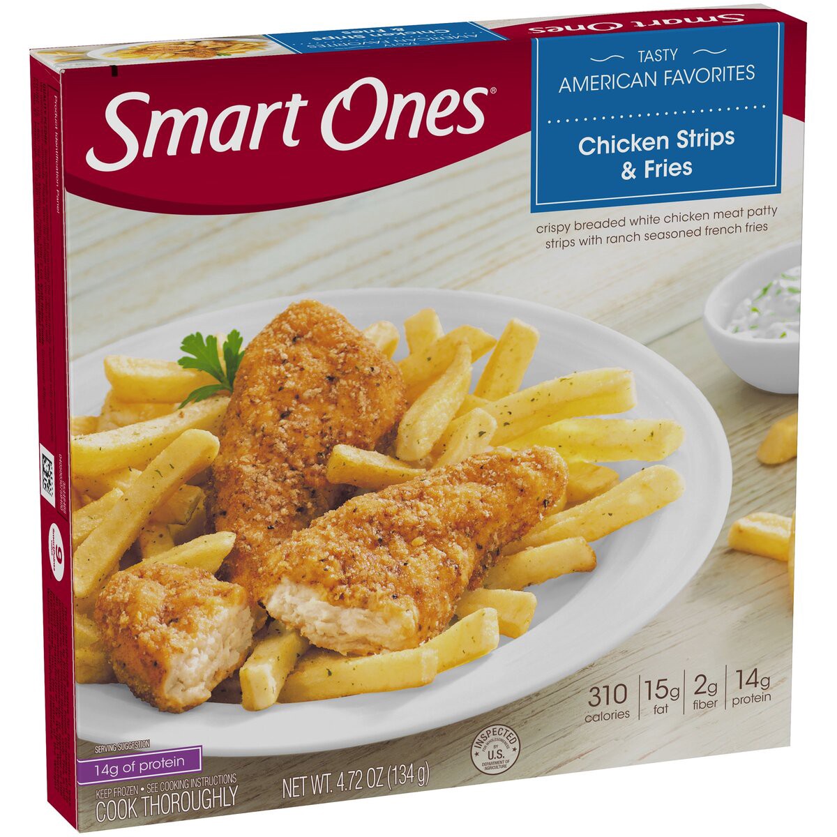 slide 2 of 8, Smart Ones Smart Creations Chicken Strips & Fries 4.72 oz Box, 4.72 oz