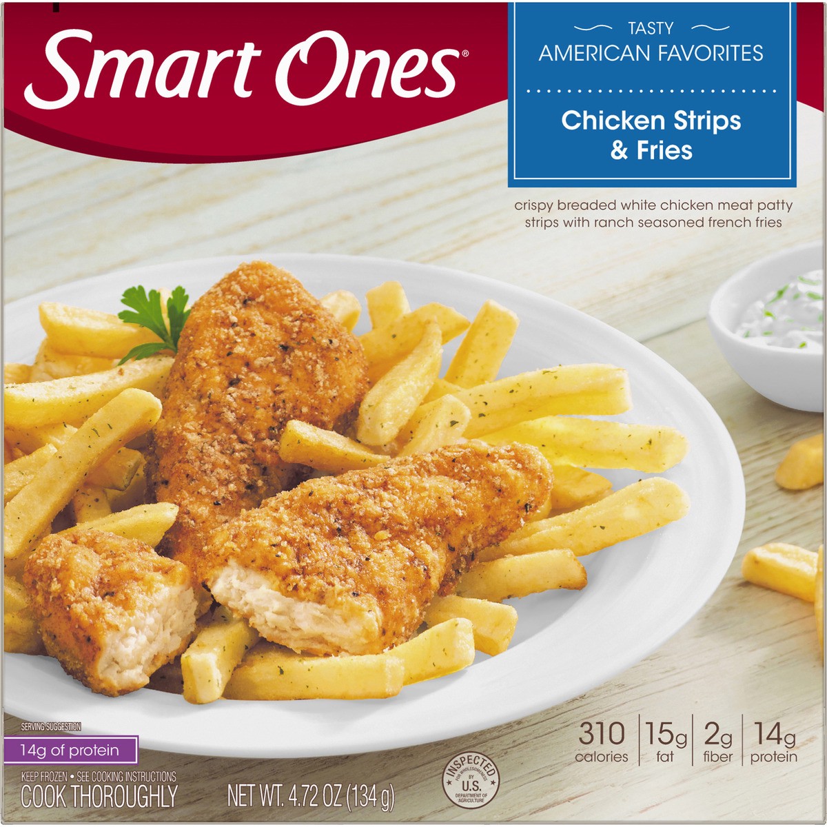 slide 7 of 8, Smart Ones Smart Creations Chicken Strips & Fries 4.72 oz Box, 4.72 oz