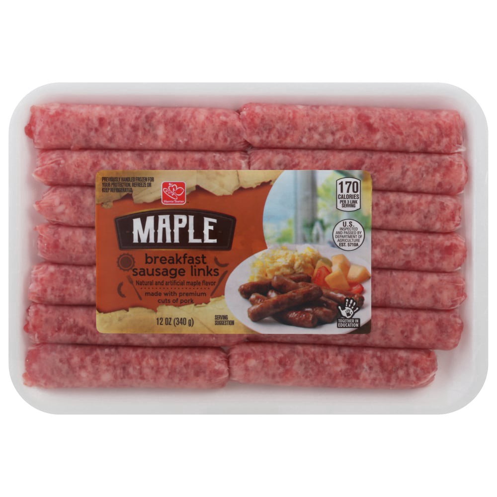 slide 1 of 2, Harris Teeter™ Maple Breakfast Sausage Links, 12 oz