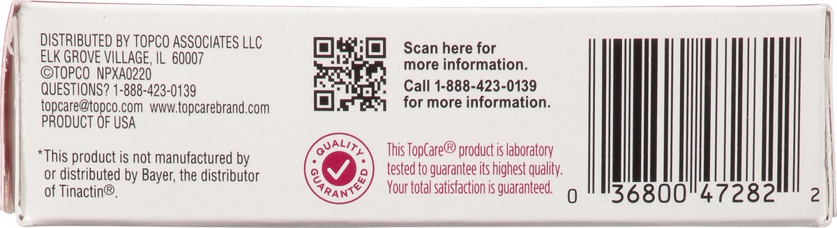 slide 7 of 10, TopCare Prescription Strength Athlete's Foot Cream, Tolnaftate 1% Antifungal, 0.5 oz