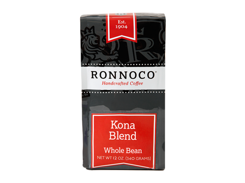 slide 1 of 1, Ronnoco Kona Blend Coffee, 12 oz