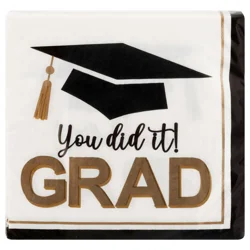 Say Hooray! Disposable 2-Ply Napkins Graceful Grad