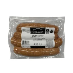 Edgewood Locker Smoked Bratwurst With Hashbrowns And Cheese