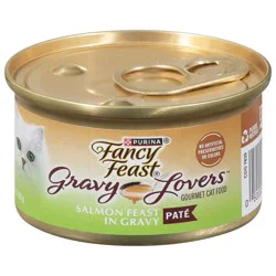 Purina Fancy Feast Gravy Lovers Salmon Feast Pate in Wet Cat Food Gravy - 3 oz. Can