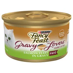 Purina Fancy Feast Gravy Lovers Salmon Feast Pate in Wet Cat Food Gravy - 3 oz. Can