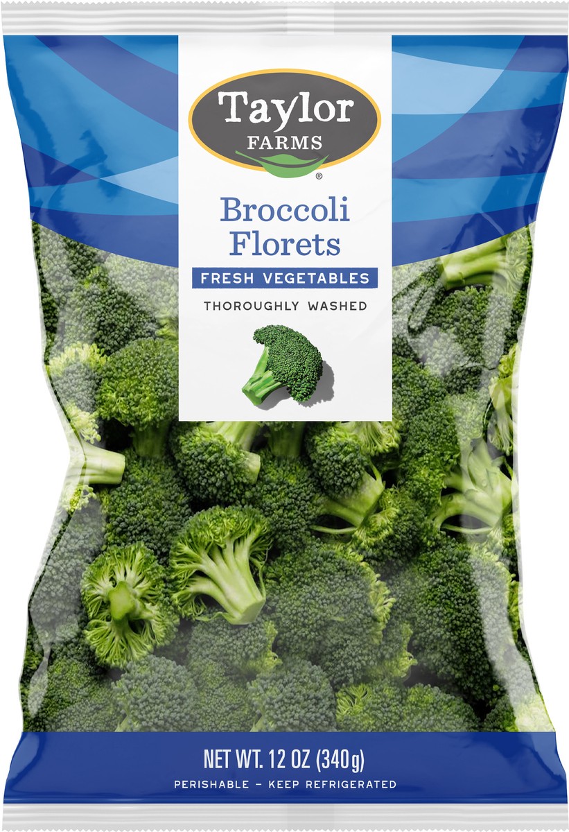 slide 3 of 6, Taylor Farms Broccoli Florets, 12 oz