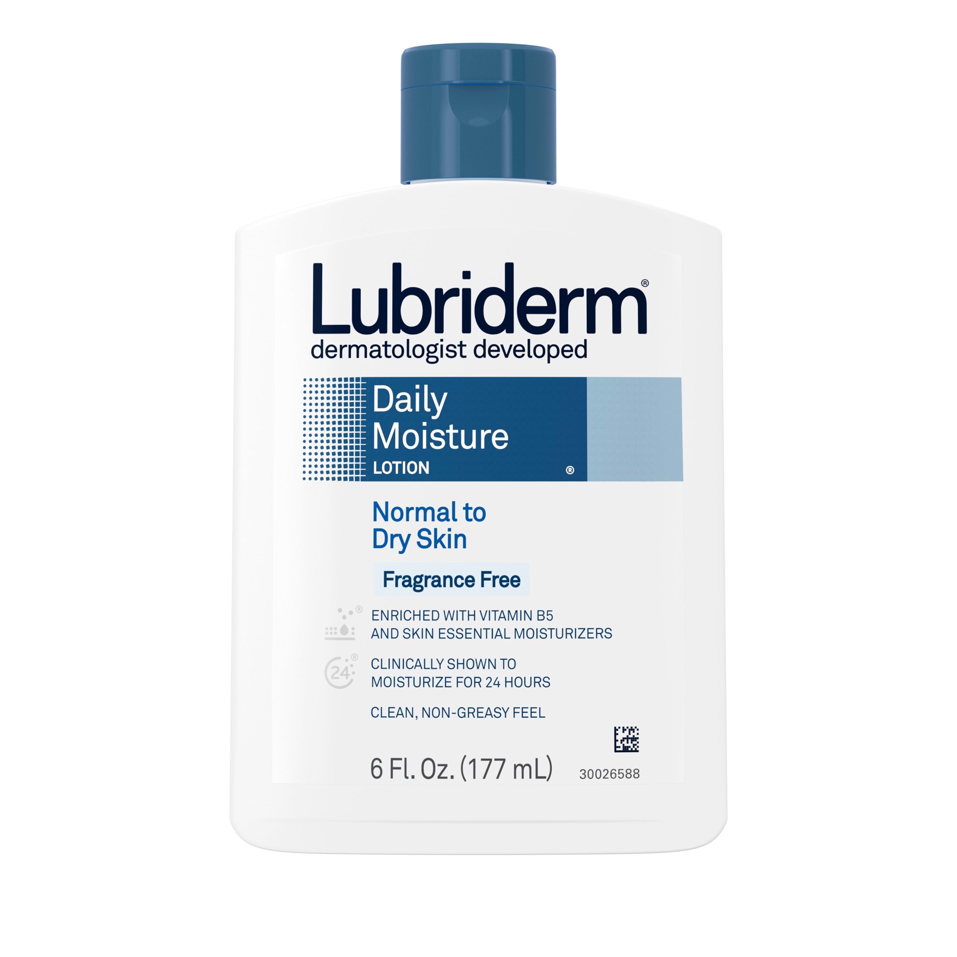 slide 1 of 7, Lubriderm Daily Moisture Lotion, Fragrance-Free, 6 Oz, 6 fl oz