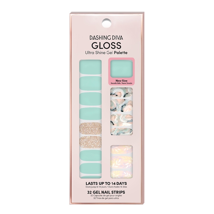 slide 1 of 1, Dashing Diva GLOSS Ultra Shine Gel Palette Get Jaded, 32 ct