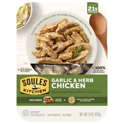 Soules Kitchen Creamy Garlic & Herb Chicken Breast Strips
