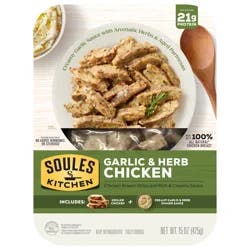 Soules Kitchen Creamy Garlic & Herb Chicken Breast Strips
