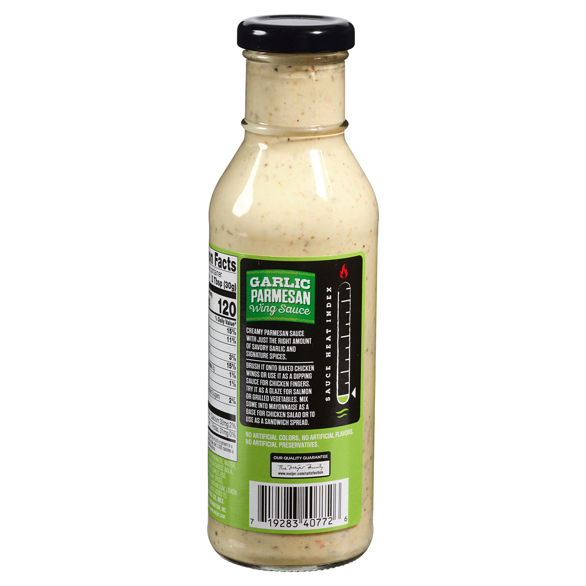 slide 2 of 3, Meijer Garlic Parmesan Wing Sauce, 12 oz