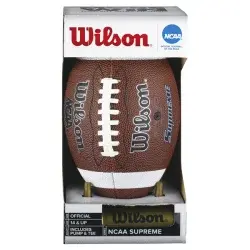 Wilson NCAA Supreme Football with Pump and Tee
